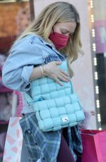 HILARY DUFF Out Shopping in Studio City 01/24/2022