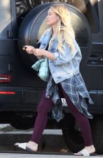 HILARY DUFF Out Shopping in Studio City 01/24/2022