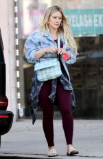 HILARY DUFF Out Shopping in Studio City 01/24/2022