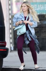 HILARY DUFF Out Shopping in Studio City 01/24/2022