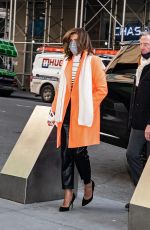 HODA KOTB Arrives at Empire State Building to Celebrate Today Show 70th Anniversary in New York 01/13/2022