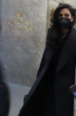 HUMA ABEDIN Arrives at NBC Studios in New York 01/19/2022