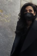 HUMA ABEDIN Arrives at NBC Studios in New York 01/19/2022