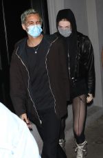 HUNTER SCHAFER and Dominic Fike at a Dinner Date at Craig