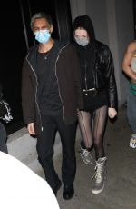 HUNTER SCHAFER and Dominic Fike at a Dinner Date at Craig