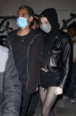 HUNTER SCHAFER and Dominic Fike at a Dinner Date at Craig
