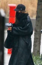IRINA SHAYK All in Black Out in New York 01/28/2022