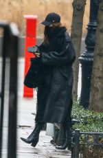 IRINA SHAYK All in Black Out in New York 01/28/2022
