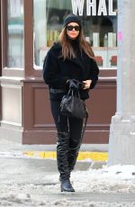 IRINA SHAYK Out and About in New York 01/30/2022