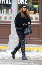 IRINA SHAYK Out and About in New York 01/30/2022