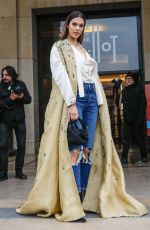 IRIS  MITTENAERE Arrives at Stephane Rolland Haute-Couture 2022 Show at Paris Fashion Week 01/25/2022