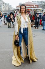 IRIS  MITTENAERE Arrives at Stephane Rolland Haute-Couture 2022 Show at Paris Fashion Week 01/25/2022