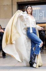 IRIS  MITTENAERE Arrives at Stephane Rolland Haute-Couture 2022 Show at Paris Fashion Week 01/25/2022