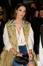 IRIS MITTENAERE at Stephane Rolland Show at Paris Fashion Week 01/25/2022