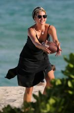 IVANKA TRUMP Plays Football on the Beach with Her Family in Miami 01/01/2022