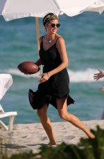 IVANKA TRUMP Plays Football on the Beach with Her Family in Miami 01/01/2022