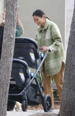 JAMIE CHUNG Out with Her Babys at Griffith Park in Los Feliz 01/18/2022