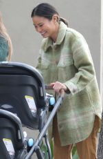 JAMIE CHUNG Out with Her Babys at Griffith Park in Los Feliz 01/18/2022