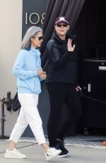 JAMIE LEE CURTIS Out with Her Dog in Los Angeles 01/17/2022