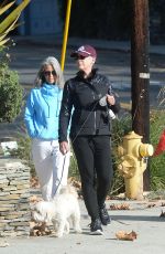 JAMIE LEE CURTIS Out with Her Dog in Los Angeles 01/17/2022