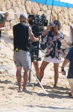 JENNIFER ANISTON on the Set of Murder Mystery 2 at a Beach in Hawaii 01/18/2022