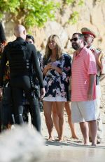 JENNIFER ANISTON on the Set of Murder Mystery 2 at a Beach in Hawaii 01/18/2022