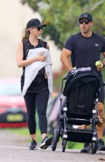 JENNIFER HAWKINS and Jake Wall Out with Their Childrens in Sydney 01/24/2022