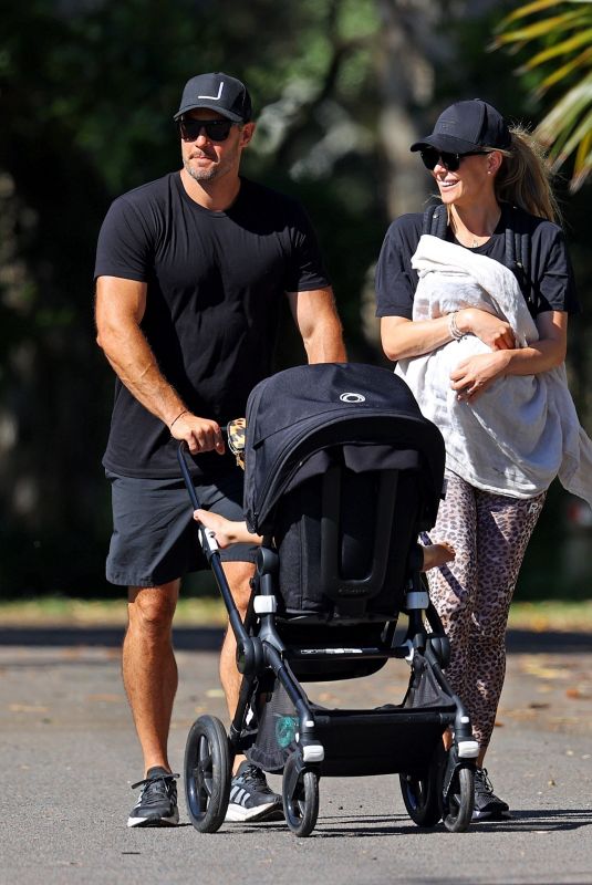 JENNIFER HAWKINS and Jake Wall Out with Their Kids in Sydney 01/02/2022