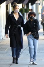 JENNIFER LOPEZ and Ben Affleck Out Shopping with Her Daughter Emma at American Rag in Los Angeles 12/31/2021