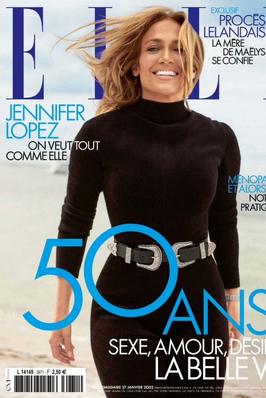 JENNIFER LOPEZ in Elle Magazine, France January 2022