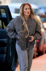 JENNIFER LOPEZ Makes a Wardrobe Change Before Heading to Dance Studio in Los Angeles 01/27/2022