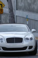JENNIFER LOPEZ Out Driving Her Bentley in Los Angeles 01/22/2022