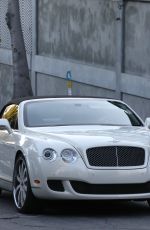 JENNIFER LOPEZ Out Driving Her Bentley in Los Angeles 01/22/2022