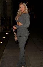 JESS and EVE GALE Out for Dinner at Bagatelle with Best Friend Diana in London 01/02/2022