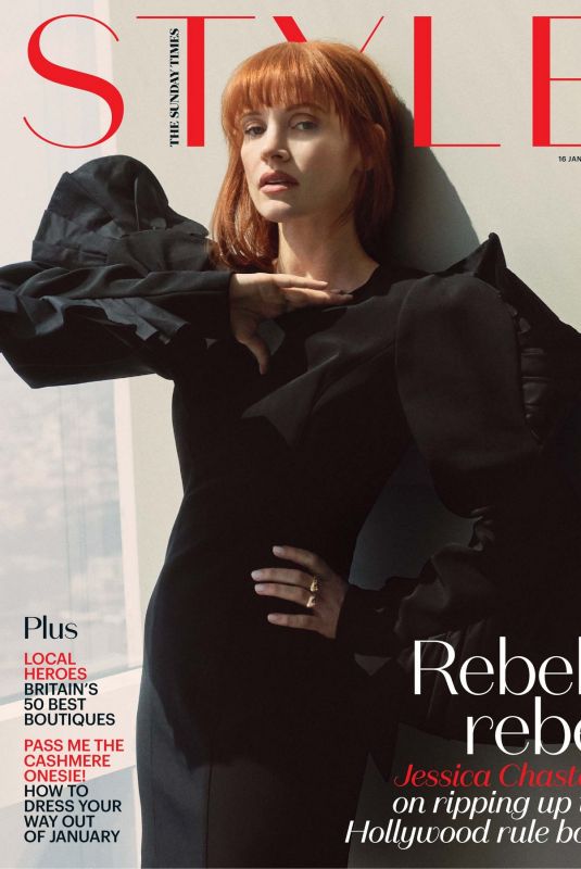 JESSICA CHASTAIN in The Sunday Times Style Magazine, January 2022