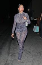 JORDYN WOODS Out for Late Night Dinner at Craig