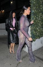 JORDYN WOODS Out for Late Night Dinner at Craig