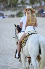 JOY CORRIGAN on a Horseback Ride in in Cabo San Lucas 01/24/2022