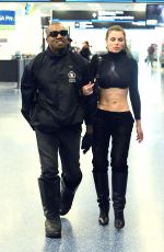 JULIA FOX and Kaney West at Miami International Airport 01/22/2022