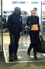 JULIA FOX and Kaney West at Miami International Airport 01/22/2022