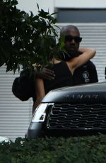 JULIA FOX and Kaney West at Miami International Airport 01/22/2022