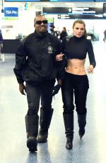 JULIA FOX and Kaney West at Miami International Airport 01/22/2022