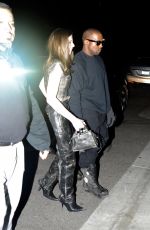 JULIA FOX and Kanye West Night Out in West Hollywood 01/15/2022