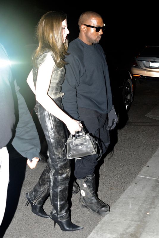 JULIA FOX and Kanye West Night Out in West Hollywood 01/15/2022