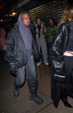JULIA FOX and Kanye West Out for Dinner at Carbone in New York 01/04/2022