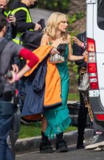 JUNO TEMPLE on the Set of The Offer in Los Angeles 01/03/2022