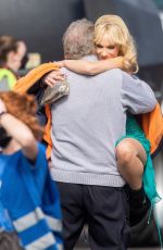 JUNO TEMPLE on the Set of The Offer in Los Angeles 01/03/2022