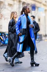 JUSTINE SKYE Out and About in New York 01/21/2022
