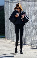 KAIA GERBER Leaves a Gym in Brentwood 01/19/2022
