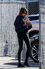 KAIA GERBER Leaves a Gym in Brentwood 01/19/2022